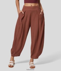 Halara נשים גב מותן גבוה אלסטי כיס צד משולב ריצה קלה XX0PF22 הַלבָּשָׁה מְקוֹרִי