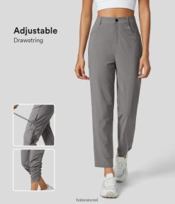 Halara נשים גובה בינוני כיסים מרובים בתוך שרוך מכנסי עבודה מתכווננים XX0PF422 הַלבָּשָׁה פרץ ענן