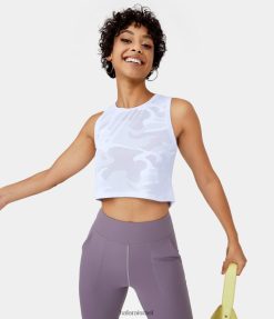 Halara נשים גופיית קמו משוחררת XX0PF1709 בגדים פעילים לבן