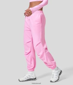 Halara נשים חוטי שרוך צדדיים בעלות קומה נמוכה, טרקלין טרקלין מרובע מכותנה XX0PF82 בגדים פעילים ציפוי רך ורוד