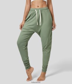 Halara נשים חוטי שרוך צדדיים בעלי שרוך צדדי מזדמנים XX0PF61 בגדים פעילים דשא ירוק בהיר