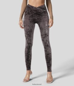 Halara נשים חותלות קז'ואל 7/8 קטיפה בכיס צד עם מותן גבוה XX0PF1557 בגדים פעילים כמהין שזיפים