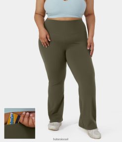 Halara נשים כיס אחורי בעל מותן גבוה רגיל בגודל פלוס חותלות קלות מתלקחות XX0PF1520 תחתונים ליל יער