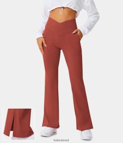 Halara נשים כיס מוצלב מכפלת מפוצלת באורך מלא חותלות-חיוך XX0PF347 בגדים פעילים קינבר