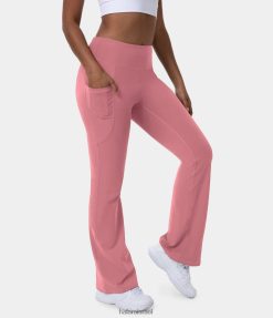 Halara נשים כיס צד עם מותן גבוה חותלות קלות מתלקחות XX0PF360 בגדים פעילים ורוד לילך