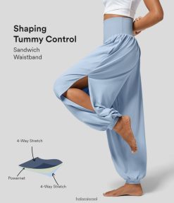 Halara נשים כיס צד שליטת בטן גבוהה מותן משולב קצוץ חתוך ספורט יוגה XX0PF13 בגדים פעילים מלאכים נופלים