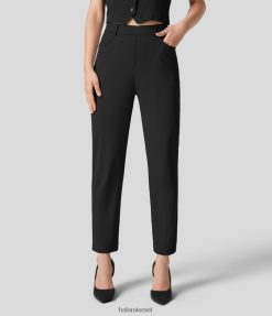 Halara נשים כיסים מרובים בעלי מותניים גבוהים מכנסיים מחודדים XX0PF420 הַלבָּשָׁה שָׁחוֹר