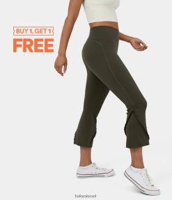 Halara נשים מותן גבוה בטן בקרת סלסול קל התלקחות קפרי חותלות קז'ואל XX0PF295 בגדים פעילים ליל יער