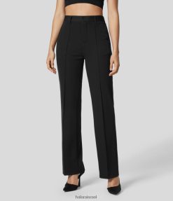 Halara נשים מכנסי חליפת עבודה עם כיס צד עם מותן גבוה XX0PF394 הַלבָּשָׁה שָׁחוֹר