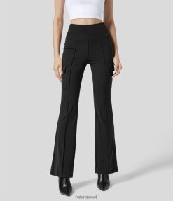 Halara נשים מכנסי מטען מזדמנים עם מותניים גבוהים עם מספר כיסים מתלקחים XX0PF249 הַלבָּשָׁה שָׁחוֹר