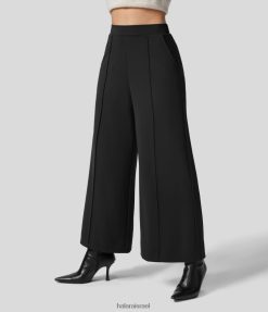 Halara נשים מכנסי עבודה עם כיס צד עם מותן גבוה XX0PF226 הַלבָּשָׁה שָׁחוֹר