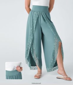 Halara נשים מכנסיים קז'ואל מזדמנים מתפרקים עם גב גב עם מותניים גבוהים XX0PF230 הַלבָּשָׁה מְקוֹרִי