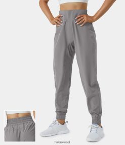 Halara נשים נעלי ג'וגר קז'ואל עם מותניים אלסטיים בגזרה גבוהה XX0PF40 בגדים פעילים מְקוֹרִי