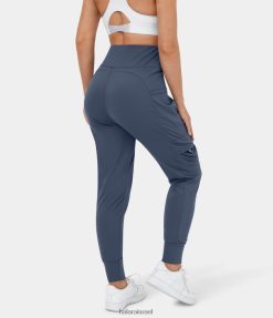 Halara נשים נעלי הרמון כיס צד עם מותן גבוה XX0PF79 בגדים פעילים אינדיגו מצב רוח