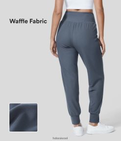 Halara נשים נעלי יוגה וופל יוגה עם מותן גבוה רגיל XX0PF70 בגדים פעילים גריסייל