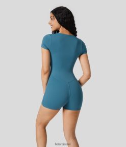 Halara נשים סרבל יוגה סקיני עם צוואר מרובע להסרה XX0PF2102 בגדים פעילים דָרְבָנִית