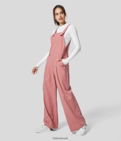 Halara נשים סרבל כותנה מזדמן עם רצועה מתכווננת בכיס צד משוכפל XX0PF2100 הַלבָּשָׁה שׁוֹשָׁן