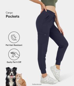 Halara נשים פטיטוף זרימת שיער חיות מחמד עמיד בגזרה גבוהה עם שרוך צד עם רוכסן ריצה מטען XX0PF26 בגדים פעילים רֶמֶז