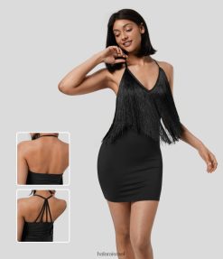 Halara נשים רצועה נשלפת ללא גב רצועה שוליים bodycon רוכסת שמלת נופש קטנה XX0PF1080 הַלבָּשָׁה נועזים