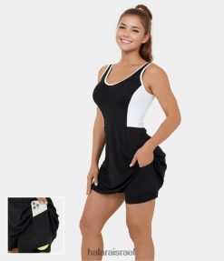 Halara נשים שמלת מיני טניס אקטיבית עם כיס צדדי 2 חלקים ללא גב XX0PF948 בגדים פעילים מְקוֹרִי