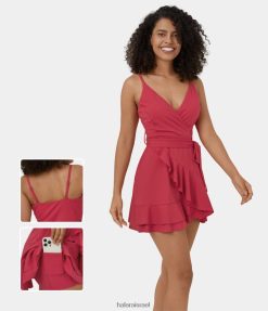 Halara נשים שמלת מיני קז'ואל קז'ואל ללא גב ללא גב. XX0PF970 הַלבָּשָׁה winterberry