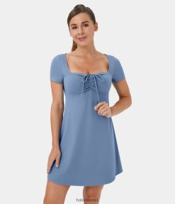 Halara נשים שמלת מיני קז'ואל קז'ואל עם שרוול קצר XX0PF1001 הַלבָּשָׁה אינסוף