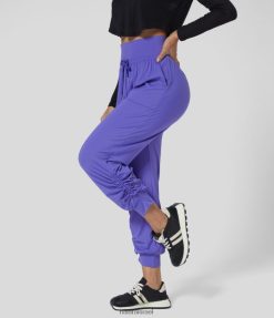 Halara נשים שרוך מותן גבוה כיס צד משוכפל באורך הקרסול ג'וגרים מזדמנים מחודדים XX0PF20 בגדים פעילים לבנדר ערפילי