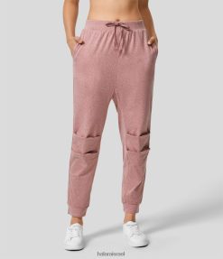 Halara נשים שרוך עם שרוך צדדי בגובה בינוני, נעלי יוגה מרופדות XX0PF51 בגדים פעילים ביגוניה מנומרת