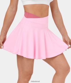 Halara נשים softlyzero אוורירי קרוסאובר קולור בלוק כיס צד 2 ב-1 חצאית קז'ואל מגניבה מגע מגניב XX0PF649 בגדים פעילים חוטם