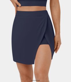 Halara נשים softlyzero חיתוך צד אוורירי 2 ב-1 כיס צדדי מגע מגניב חצאית טניס-טוהר XX0PF524 בגדים פעילים מעיל טווס