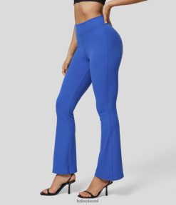 Halara נשים softlyzero מצולע באמצע עלייה מכפלת רוכסן בלתי נראה מוצק עבודה מוצק XX0PF297 בגדים פעילים כחול ציאן