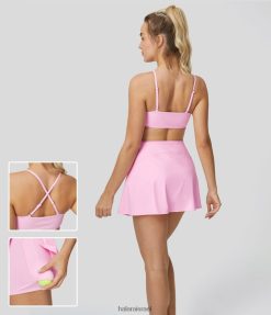 Halara נשים softlyzero רצועה מתכווננת אוורירית ללא גב 2 ב-1 כיס מיני להחליק מגע מגניב שמלת טניס אקטיבית XX0PF963 בגדים פעילים חוטם