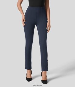 Halara נשים softlyzero eco מכנסיים 7/8 מתכוונן בטן בקרת בטן גבוהה XX0PF392 בגדים פעילים כחול חצות